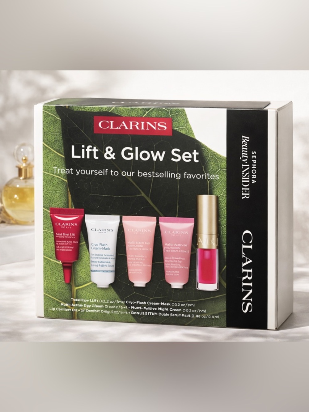 Clarins Lift & Glow Set - Sephora Exclusive - perfect for Travel